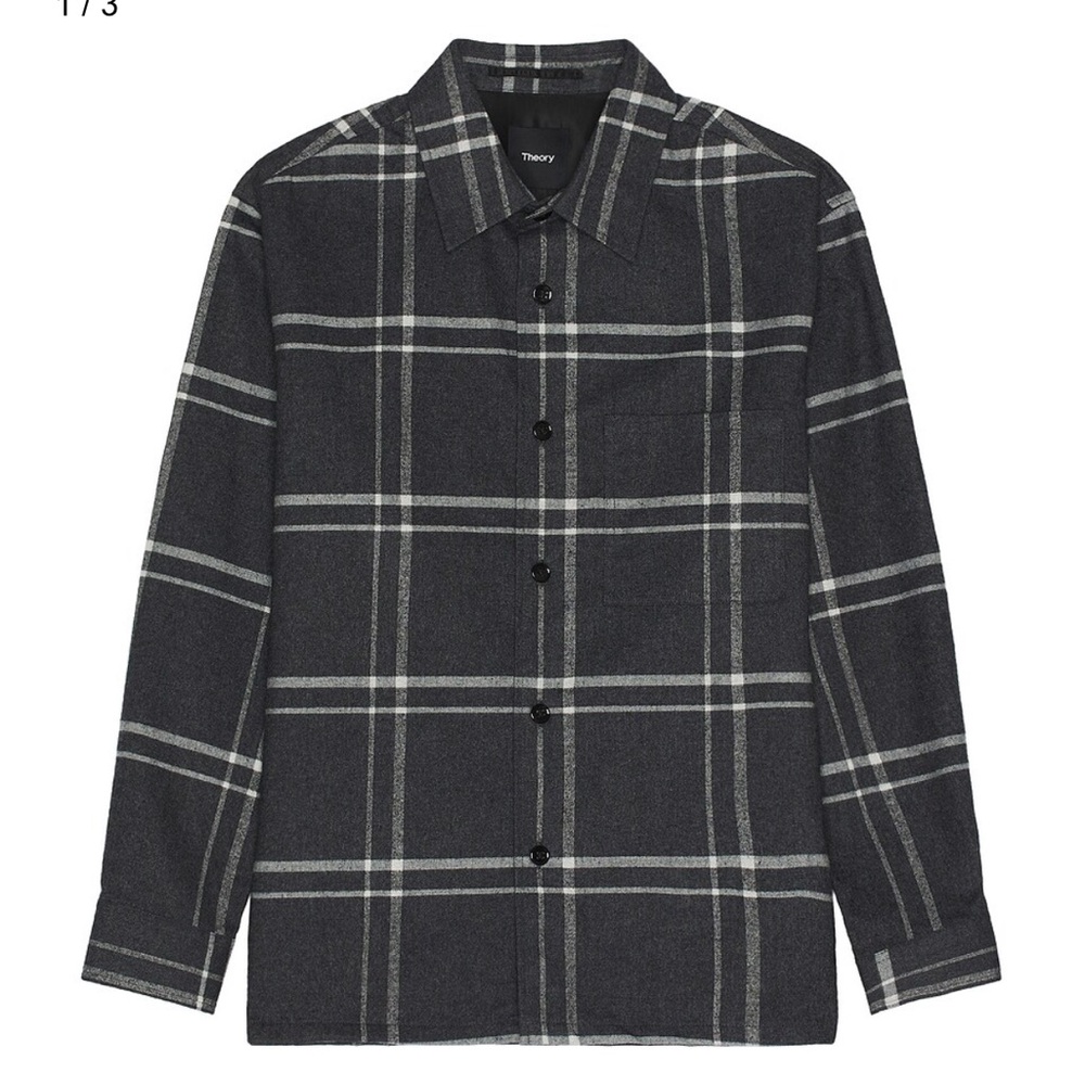 Theory Clyfford Waren Windowpane Shirt